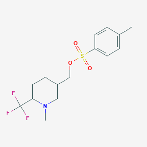 (1-Methyl-6-(trifluoromethyl)piperidin-3-yl)methyl 4-methylbenzenesulfonate