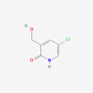 molecular formula C6H6ClNO2 B13015169 5-Chloro-3-(hydroxymethyl)pyridin-2-ol 