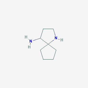 molecular formula C8H16N2 B13015226 1-Azaspiro[4.4]nonan-4-amine 