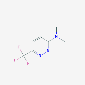 molecular formula C7H8F3N3 B13015282 N,N-Dimethyl-6-(trifluoromethyl)pyridazin-3-amine 