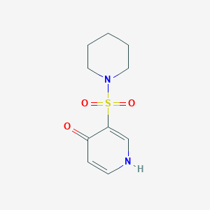 molecular formula C10H14N2O3S B13015285 3-(Piperidin-1-ylsulfonyl)pyridin-4-ol 