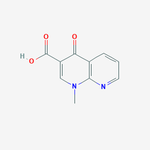 molecular formula C10H8N2O3 B13015292 1-Methyl-4-oxo-1,4-dihydro-1,8-naphthyridine-3-carboxylic acid 