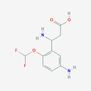 3-Amino-3-(5-amino-2-(difluoromethoxy)phenyl)propanoic acid