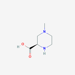 molecular formula C6H12N2O2 B13015313 (R)-4-Methyl-piperazine-2-carboxylic acid 