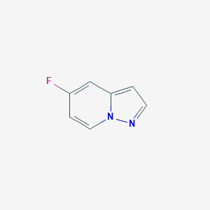 molecular formula C7H5FN2 B13015371 5-Fluoropyrazolo[1,5-a]pyridine 