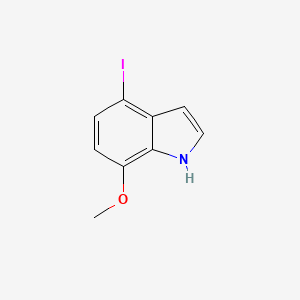 molecular formula C9H8INO B13015376 4-Iodo-7-methoxy-1H-indole 