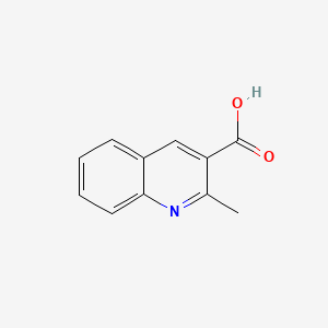molecular formula C11H9NO2 B1301539 2-Methylquinoline-3-carboxylic acid CAS No. 635-79-0