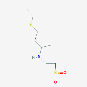 3-((4-(Ethylthio)butan-2-yl)amino)thietane1,1-dioxide