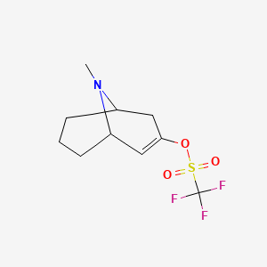 Methanesulfonic acid, 1,1,1-trifluoro-, 9-methyl-9-azabicyclo[3.3.1]non-2-en-3-yl ester