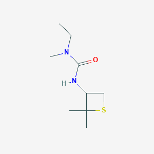 molecular formula C9H18N2OS B13015463 3-(2,2-Dimethylthietan-3-yl)-1-ethyl-1-methylurea 