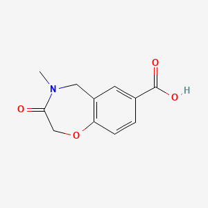 4-Methyl-3-oxo-2,3,4,5-tetrahydrobenzo[f][1,4]oxazepine-7-carboxylic acid