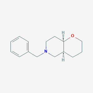 molecular formula C15H21NO B13015480 cis-6-Benzyloctahydro-2H-pyrano[3,2-c]pyridine 