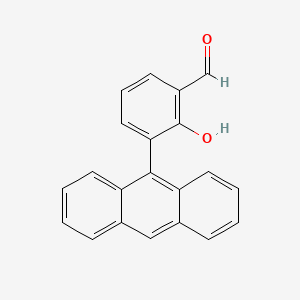 molecular formula C21H14O2 B13015482 3-(Anthracen-9-yl)-2-hydroxybenzaldehyde CAS No. 210096-14-3