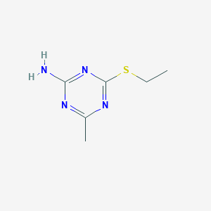 molecular formula C6H10N4S B1301553 4-(乙基硫基)-6-甲基-1,3,5-三嗪-2-胺 CAS No. 57639-45-9