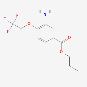 Propyl 3-amino-4-(2,2,2-trifluoroethoxy)benzoate