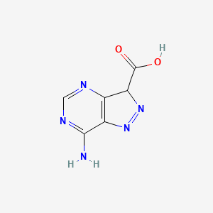 molecular formula C6H5N5O2 B13015540 7-Amino-3H-pyrazolo[4,3-D]pyrimidine-3-carboxylic acid 