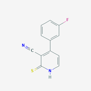 4-(3-Fluorophenyl)-2-thioxo-1,2-dihydropyridine-3-carbonitrile