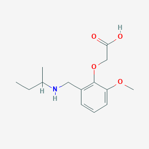 2-(2-((sec-Butylamino)methyl)-6-methoxyphenoxy)acetic acid