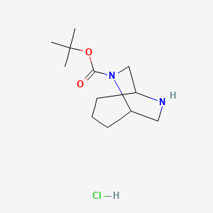 Tert-butyl6,8-diazabicyclo[3.2.2]nonane-6-carboxylatehydrochloride