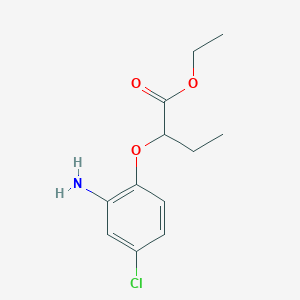 Ethyl 2-(2-amino-4-chlorophenoxy)butanoate