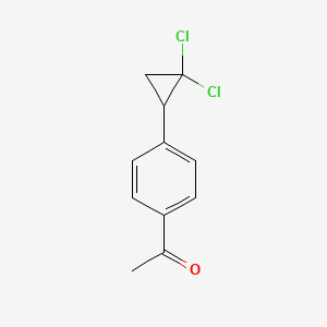 molecular formula C11H10Cl2O B1301569 1-[4-(2,2-二氯环丙基)苯基]乙酮 CAS No. 40641-93-8