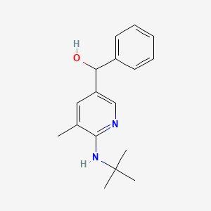 molecular formula C17H22N2O B13015706 (6-(tert-Butylamino)-5-methylpyridin-3-yl)(phenyl)methanol 