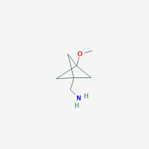 {3-Methoxybicyclo[1.1.1]pentan-1-yl}methanamine