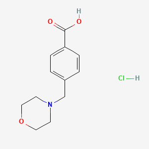 molecular formula C12H16ClNO3 B1301573 4-(morpholin-4-ylmethyl)benzoic Acid Hydrochloride CAS No. 65101-82-8