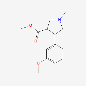 Methyl 4-(3-methoxyphenyl)-1-methylpyrrolidine-3-carboxylate