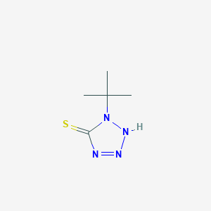 molecular formula C5H10N4S B1301576 1-tert-butyl-1H-tetrazole-5-thiol CAS No. 7624-35-3