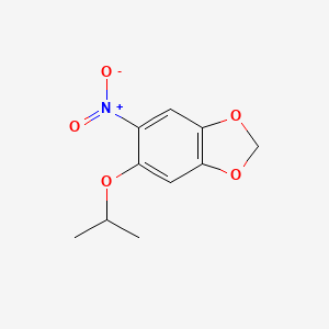 molecular formula C10H11NO5 B13015777 5-Isopropoxy-6-nitrobenzo[d][1,3]dioxole 