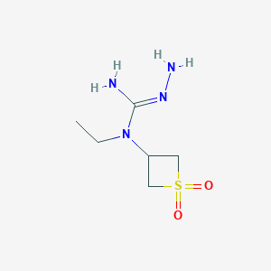 N-(1,1-Dioxidothietan-3-yl)-N-ethylhydrazinecarboximidamide