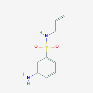 molecular formula C9H12N2O2S B13015804 N-Allyl-3-aminobenzenesulfonamide 