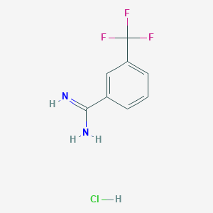 molecular formula C8H8ClF3N2 B1301581 3-Trifluoromethylbenzamidine hydrochloride CAS No. 62980-03-4