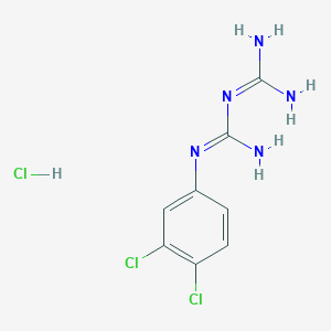 molecular formula C8H10Cl3N5 B1301582 1-(3,4-二氯苯基)双胍盐酸盐 CAS No. 21703-08-2