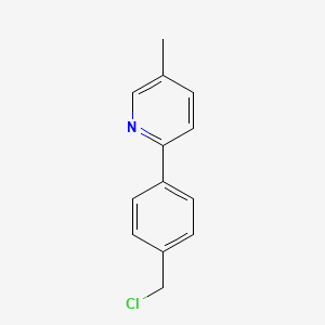 2-(4-(Chloromethyl)phenyl)-5-methylpyridine