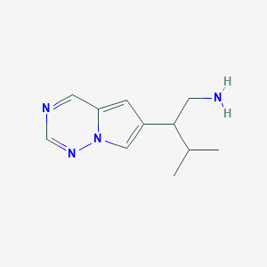 3-Methyl-2-(pyrrolo[2,1-f][1,2,4]triazin-6-yl)butan-1-amine