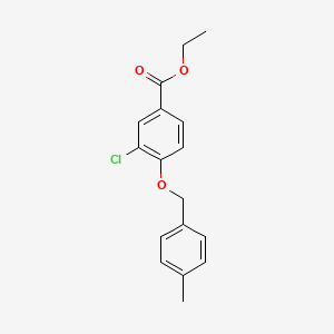 Ethyl 3-chloro-4-((4-methylbenzyl)oxy)benzoate