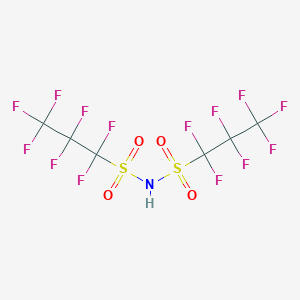 molecular formula C6HF14NO4S2 B130159 双(1,1,2,2,3,3,3-七氟-1-丙烷磺酰)酰亚胺 CAS No. 152894-12-7