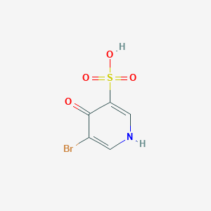 molecular formula C5H4BrNO4S B13015907 5-Bromo-4-hydroxypyridine-3-sulfonic acid 