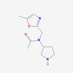 N-[(5-methyl-1,3-oxazol-2-yl)methyl]-N-(pyrrolidin-3-yl)acetamide