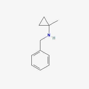 molecular formula C11H15N B13015932 N-benzyl-1-methylcyclopropanamine 