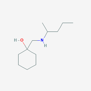 molecular formula C12H25NO B13015968 1-((Pentan-2-ylamino)methyl)cyclohexan-1-ol 