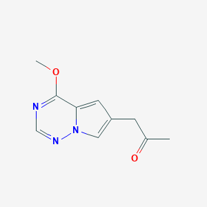 1-(4-Methoxypyrrolo[2,1-f][1,2,4]triazin-6-yl)propan-2-one