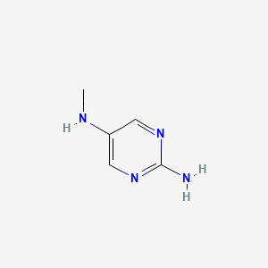 molecular formula C5H8N4 B13016001 N5-Methylpyrimidine-2,5-diamine 