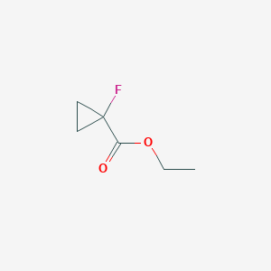 molecular formula C6H9FO2 B13016038 Ethyl 1-fluorocyclopropanecarboxylate 