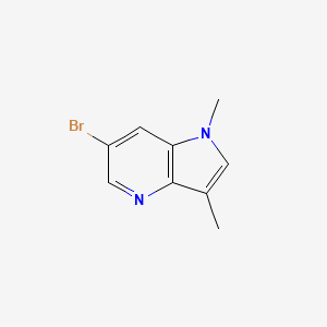 molecular formula C9H9BrN2 B13016074 6-bromo-1,3-dimethyl-1H-pyrrolo[3,2-b]pyridine 