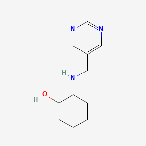 2-((Pyrimidin-5-ylmethyl)amino)cyclohexan-1-ol