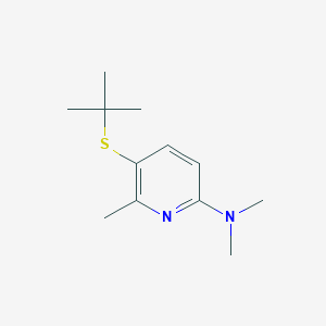 molecular formula C12H20N2S B13016107 5-(tert-Butylthio)-N,N,6-trimethylpyridin-2-amine 