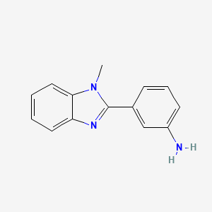 3-(1-methyl-1H-1,3-benzodiazol-2-yl)aniline